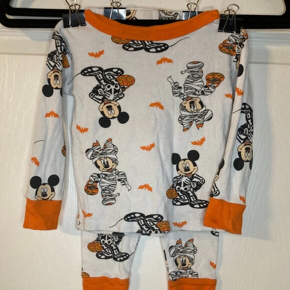 Disney Halloween Toddler Jammies - Spooky Mickey/Minnie Mouse - Size 3T - Picture 1 of 8